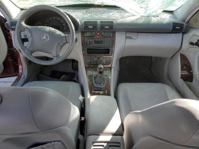 WDBRF61J21F019582 - 2001 MERCEDES-BENZ C 240 勃艮第红 照片 8