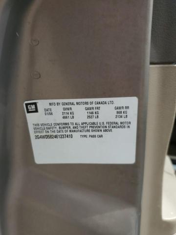 2G4WD582461237410 - 2006 BUICK LACROSSE CXL GOLD photo 13