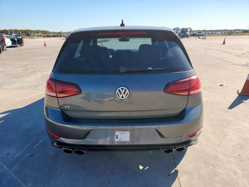 WVWWA7AUXKW196014 - 2019 VOLKSWAGEN GOLF R GRAY photo 6