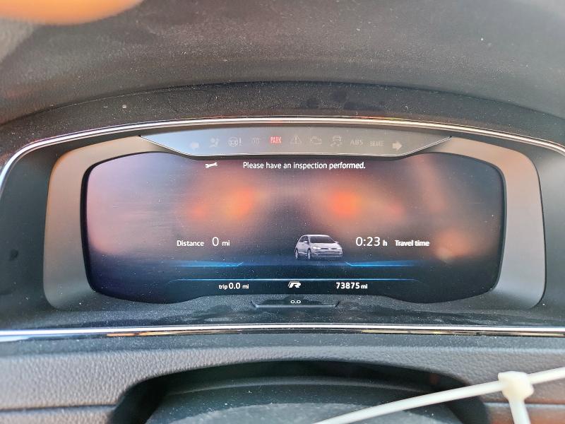 WVWWA7AUXKW196014 - 2019 VOLKSWAGEN GOLF R GRAY photo 9