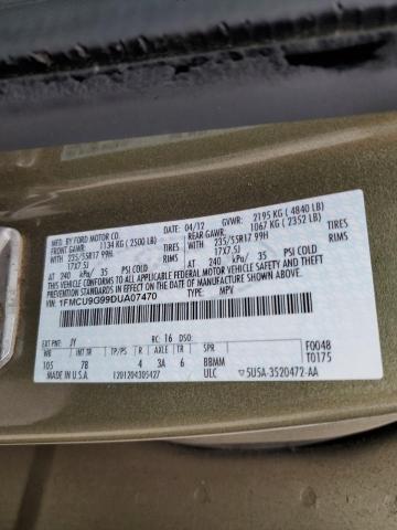 1FMCU9G99DUA07470 - 2013 FORD ESCAPE SE GREEN photo 13
