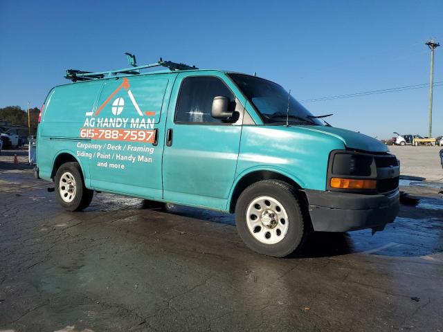 1GCSGAFX7B1135990 - 2011 CHEVROLET EXPRESS G1 TURQUOISE photo 4