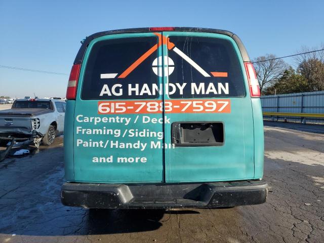 1GCSGAFX7B1135990 - 2011 CHEVROLET EXPRESS G1 TURQUOISE photo 6