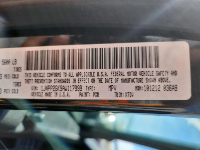 1J4PP2GK9AW117999 - 2010 JEEP LIBERTY SPORT 黑色 照片 12