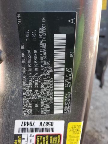 5TDDK3DC4ES085835 - 2014 TOYOTA SIENNA XLE 灰色 照片 13