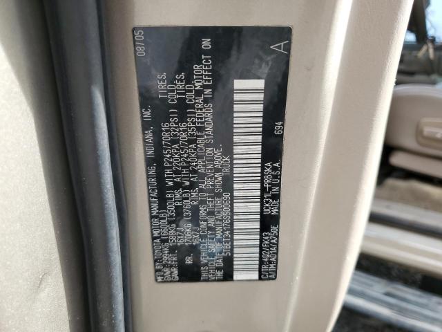 5TBET34176S500690 - 2006 TOYOTA TUNDRA DOUBLE CAB SR5 GOLD photo 12