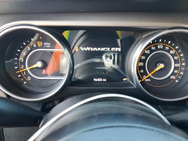 1C4HJXDG2JW182458 - 2018 JEEP WRANGLER U SPORT أسود صورة 9