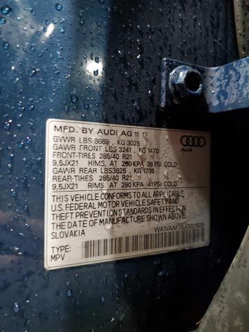 WA1VAAF75JD021525 - 2018 AUDI Q7 PRESTIGE Mavi foto 14