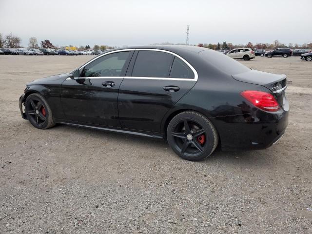 55SWF4KB4GU161590 - 2016 MERCEDES-BENZ C 300 4MATIC BLACK photo 2