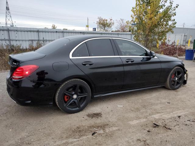 55SWF4KB4GU161590 - 2016 MERCEDES-BENZ C 300 4MATIC BLACK photo 3