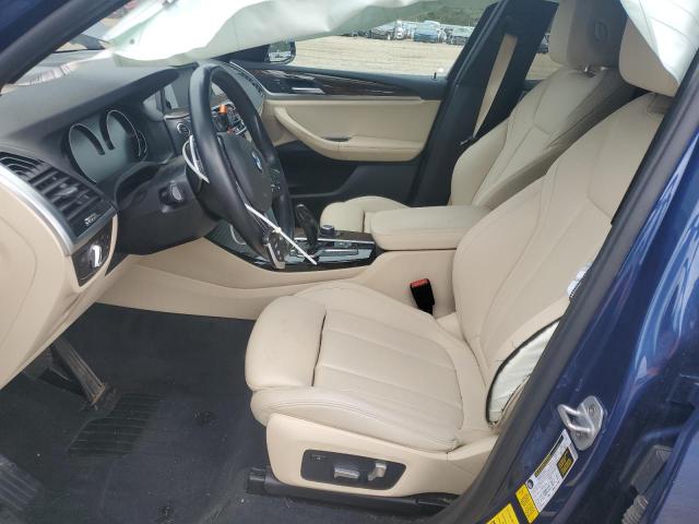 5UXTR7C57KLF35557 - 2019 BMW X3 SDRIVE30I BLUE photo 7