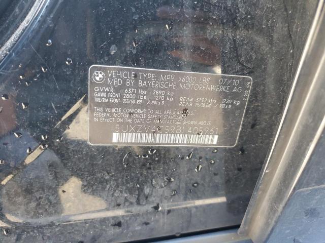 5UXZV4C59BL405961 - 2011 BMW X5 XDRIVE35I BLACK photo 13