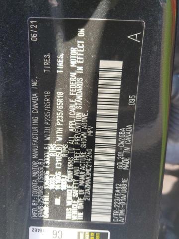 2T2AZMAA3MC214240 - 2021 LEXUS RX 350 BASE BLACK photo 14