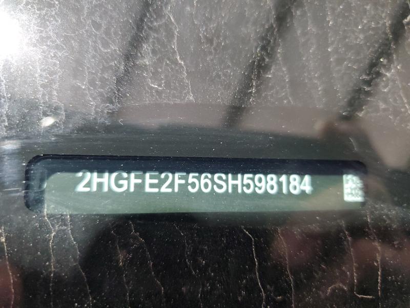 2HGFE2F56SH598184 - 2025 HONDA CIVIC SPORT CHARCOAL photo 12