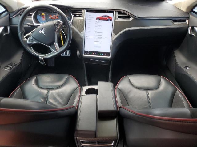 5YJSA1H12EFP35046 - 2014 TESLA MODEL S Rot Foto 8