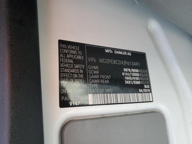 WDZPE8CDXJP613491 - 2018 MERCEDES-BENZ SPRINTER 2500 白色 照片 13