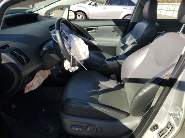 JTDKN3DUXF1894861 - 2015 TOYOTA PRIUS SILVER photo 7