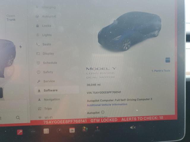 7SAYGDEE8PF768141 - 2023 TESLA MODEL Y Синий фото 9