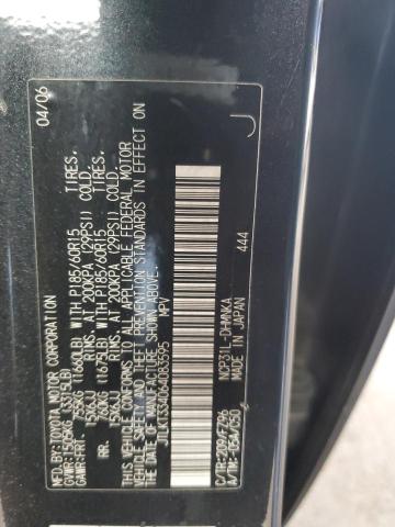 JTLKT334064083595 - 2006 TOYOTA SCION XB BLACK photo 12