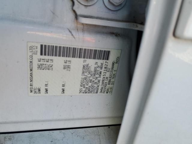 1N4AL2AP8CN511827 - 2012 NISSAN ALTIMA BASE WHITE photo 12