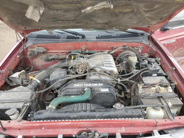 4TAWN72N6YZ652699 - 2000 TOYOTA TACOMA XTRACAB أحمر صورة 11