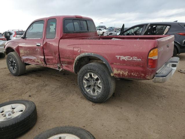 4TAWN72N6YZ652699 - 2000 TOYOTA TACOMA XTRACAB أحمر صورة 2