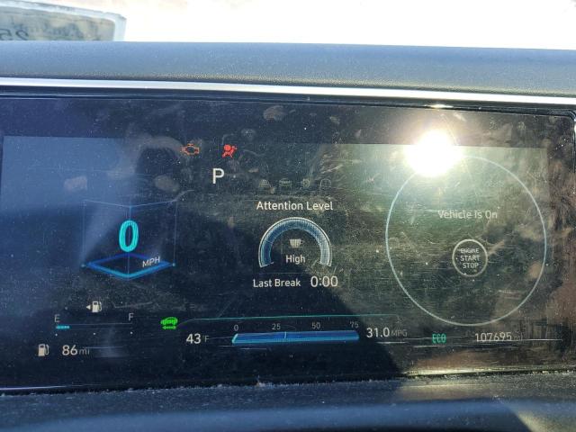 KM8JFCA18NU011089 - 2022 HYUNDAI TUCSON SEL CONVENIENCE BLACK photo 9