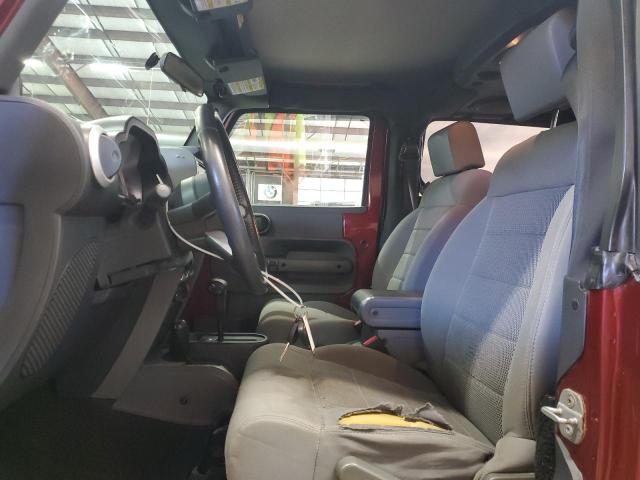 1J8FA54119L760143 - 2009 JEEP WRANGLER SAHARA BURGUNDY photo 7