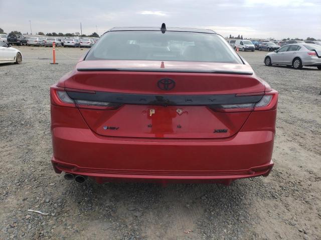 4T1DAACK5SU158634 - 2025 TOYOTA CAMRY XSE RED photo 6