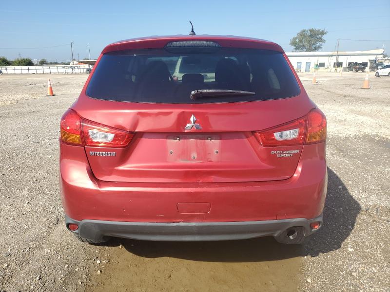 4A4AP3AU3EE016425 - 2014 MITSUBISHI OUTLANDER ES RED photo 6