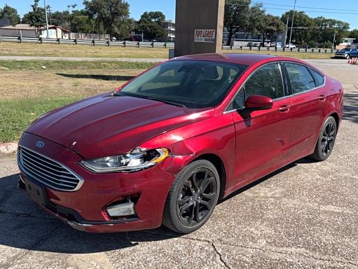 3FA6P0HD8KR198591 - 2019 FORD FUSION SE წითელი ფოტო 2