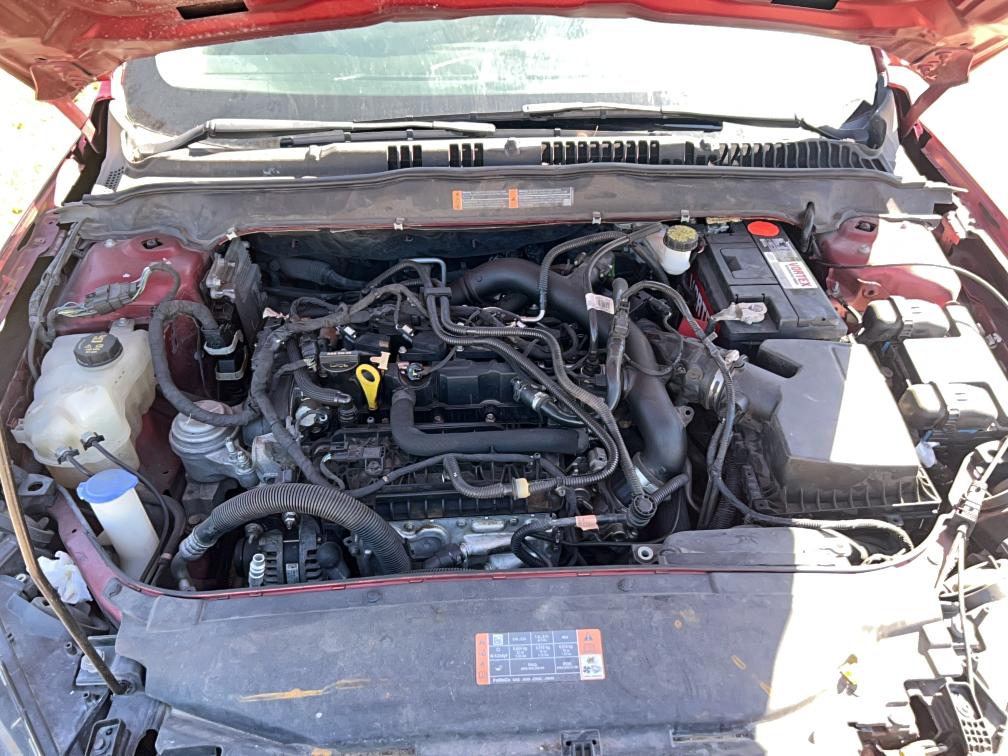 3FA6P0HD8KR198591 - 2019 FORD FUSION SE წითელი ფოტო 7