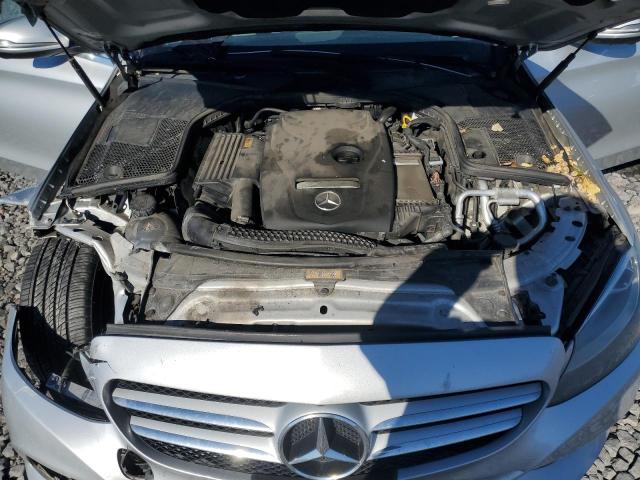 55SWF4KB4JU280361 - 2018 MERCEDES-BENZ C 300 4MATIC SILVER photo 11