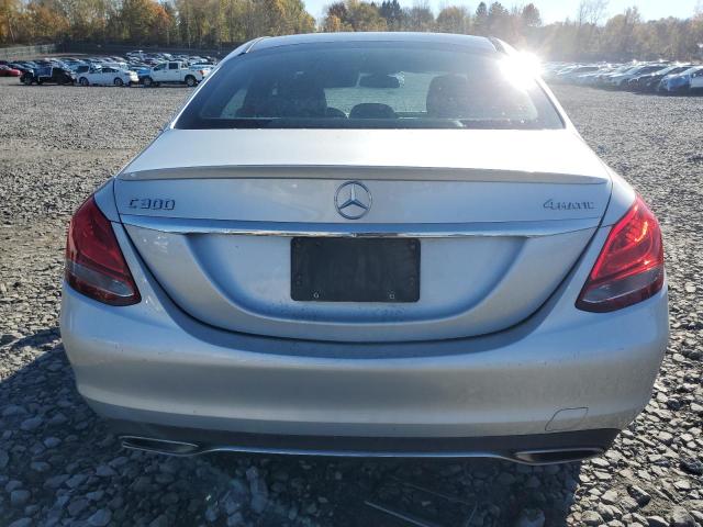 55SWF4KB4JU280361 - 2018 MERCEDES-BENZ C 300 4MATIC SILVER photo 6