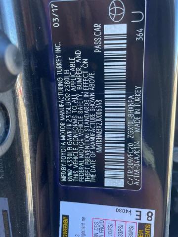 NMTKHMBX2JR006348 - 2018 TOYOTA C-HR XLE Qara foto 10