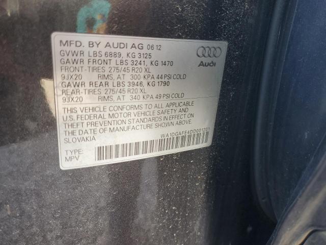 WA1DGAFE4DD001201 - 2013 AUDI Q7 PRESTIGE Սև լուսանկար 13