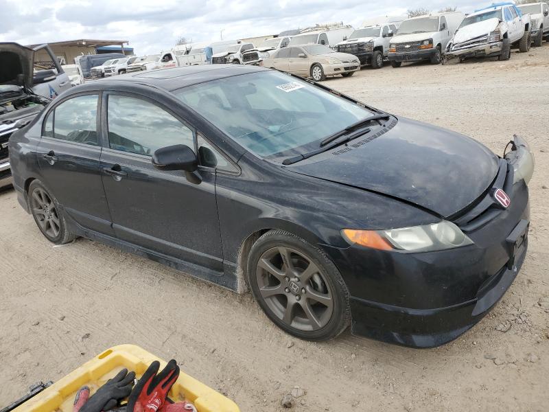 1HGFA16867L126352 - 2007 HONDA CIVIC EX BLACK photo 4