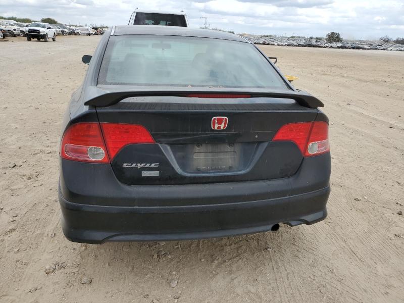 1HGFA16867L126352 - 2007 HONDA CIVIC EX BLACK photo 6