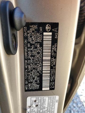 JTDBE32K430226525 - 2003 TOYOTA CAMRY LE SILVER photo 13