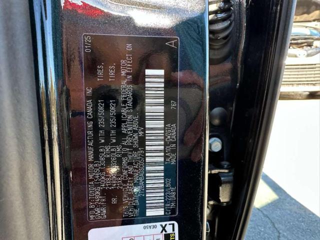 2T2BAMBA0SC057791 - 2025 LEXUS RX 350 BASE Чорний фото 10