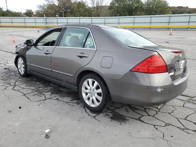 1HGCM66837A003711 - 2007 HONDA ACCORD EX GRAY photo 2
