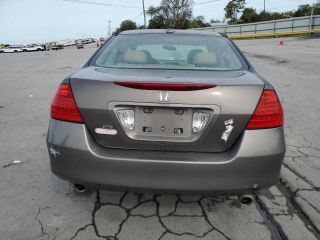 1HGCM66837A003711 - 2007 HONDA ACCORD EX GRAY photo 6