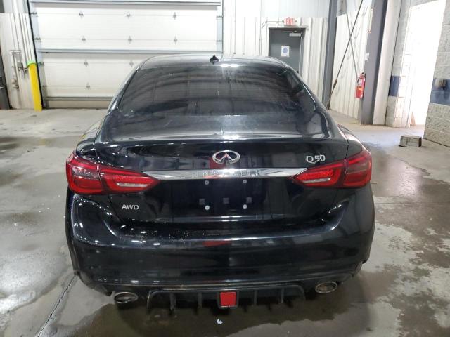 JN1EV7AR6JM438483 - 2018 INFINITI Q50 LUXE BLACK photo 6