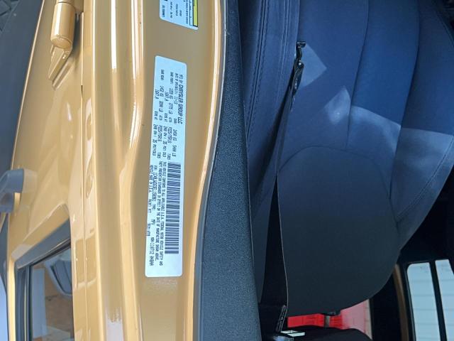 1C4BJWDG3EL156961 - 2014 JEEP WRANGLER U SPORT Դեղին լուսանկար 10