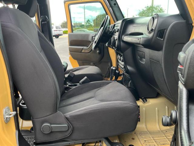 1C4BJWDG3EL156961 - 2014 JEEP WRANGLER U SPORT Դեղին լուսանկար 5