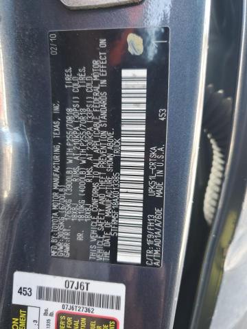 5TFRM5F18AX013385 - 2010 TOYOTA TUNDRA DOUBLE CAB SR5 GRAY photo 13