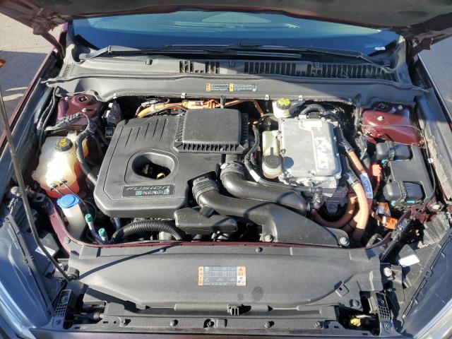 3FA6P0SU3HR280987 - 2017 FORD FUSION TITANIUM PHEV BURGUNDY photo 11