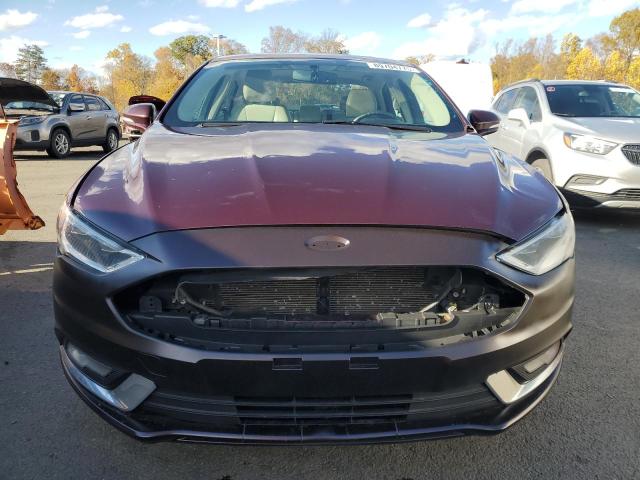3FA6P0SU3HR280987 - 2017 FORD FUSION TITANIUM PHEV BURGUNDY photo 5