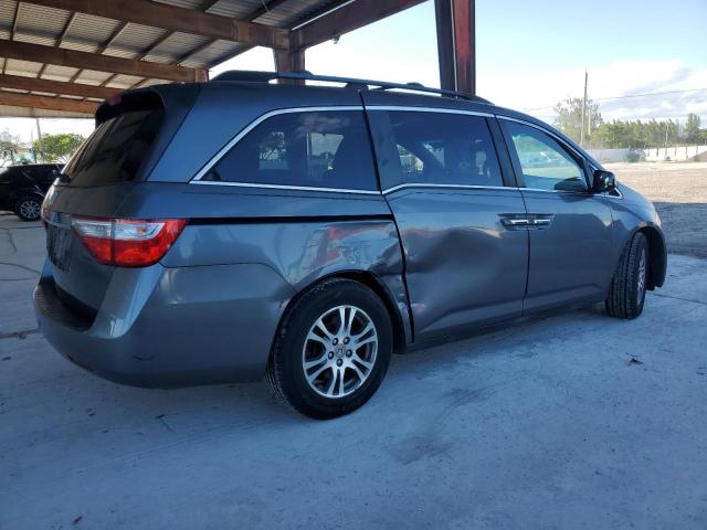 5FNRL5H67CB039114 - 2012 HONDA ODYSSEY EXL ნაცრისფერი ფოტო 3