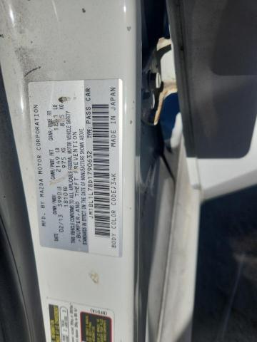 JM1BL1L78D1790632 - 2013 MAZDA 3 I WHITE photo 12